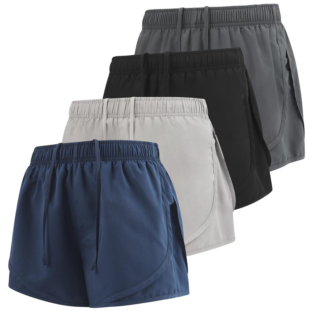 NEW Ultra Performance Women's Running Shorts 4-Pack Athletic Workout Gym Shorts